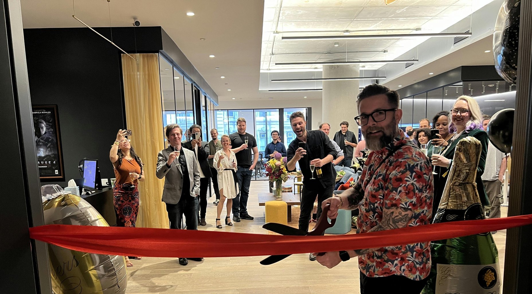 Pim Holfve, CEO of Avalanche Studios Group, inaugurates the new location